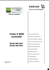 Varian Turbo-V 6000 Instruction Manual