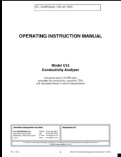 GLI International C53 Operating Instructions Manual