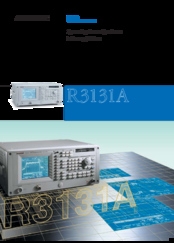Advantest R3131A Manual