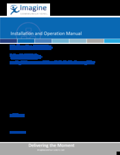 Imagine Selenio 6800+ Installation & Operation Manual