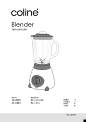 Coline BL-1616-UK Instruction Manual