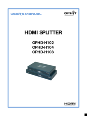 Ophit OPHD-H102 User Manual
