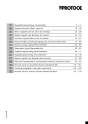Protool AGP125-11D Original Instructions Manual