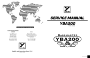 YORKVILLE Bassmaster YBA200 Service Manual