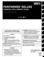 Weber performer deluxe Owner's Manual