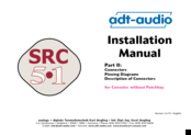 adt-audio SRC 51 Installation Manual