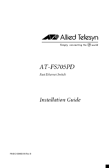 Allied Telesis AT-FS705PD Installation Manual