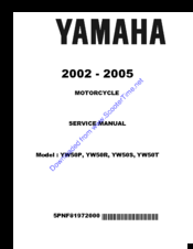 Yamaha YW50P Service Manual