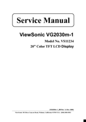 ViewSonic VG2030m-1 Service Manual
