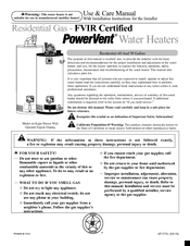 Powervent 43VP50E2 Manuals | ManualsLib