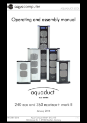 Aqua Computer eco+ mark II Operating And Assembly Manual