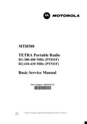 Motorola MTH500 Basic Service Manual