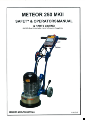 floorex Meteor 250 MkII Operator's Manual