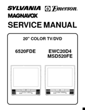 Sylvania EWC20D4 Service Manual