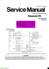 Panasonic NV-SJ422EE Service Manual