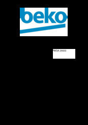 Beko WSA 29000 User Manual