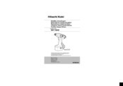 Hitachi Koki WH 14DM Handling Instructions Manual
