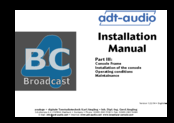 adt-audio BC4 Installation Manual