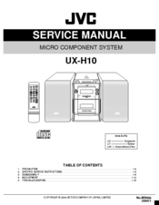 JVC CA-UXH10 Service Manual
