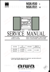 Aiwa NSX-R51 Service Manual