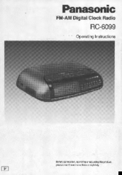 Panasonic RC-6099 Operating Instructions Manual