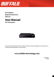 Buffalo drivestation HDV-SA User Manual