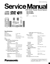 Panasonic SA-HT440P Service Manual