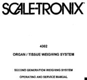 Scale-Tronix 4302 Operating Manual