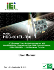 Iei Technology HDC-301EL-R10 User Manual