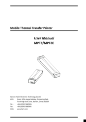 Xiamen Hanin Electronic Technology MPT8E User Manual