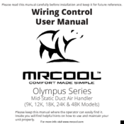 Mrcool Oasis 9k User Manual