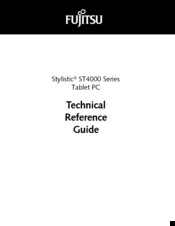 Fujitsu Stylistic ST4000 Series Technical Reference Manual