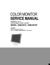 Sony SDM-HS74 Service Manual
