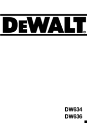 DeWalt DW634 Manual