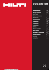 Hilti DCG 230-DB Operating Instructions Manual