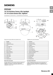 Siemens cfis1425 Installation Instructions