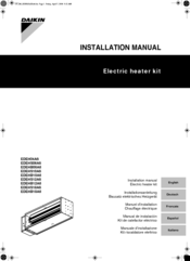 Daikin EDEHS10A6 Installation Manual