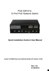 CCTV POE-SW1616 User Manual