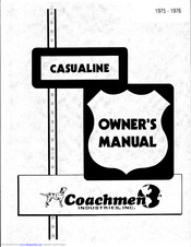 Coachman Casualine Owner's Manual