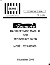 Kenmore 767.8577000 Basic Service Manual