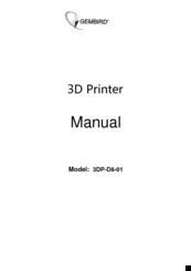Gembird 3DP-D8-01 Manual