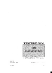 Tektronix 5B42 Instruction Manual
