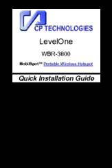 CP TECHNOLOGIES WBR-3800 Quick Installation Manual