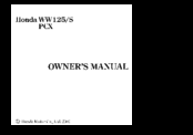 Honda PCX125 Owner's Manual