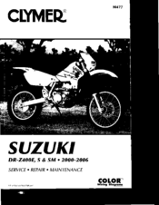 Suzuki Dr Z400s 2001 Manuals Manualslib