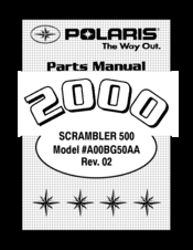 Polaris A00BG50AA Parts Manual