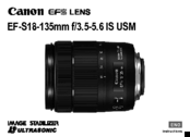 Canon EF-S18-135mm f/3.5-5.6 IS STM User Manual