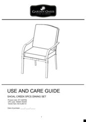 Garden Oasis D71 M25792 Use And Care Manual