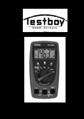 Testboy TB-2200 Operating Instructions Manual