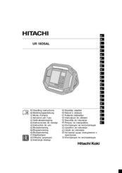 Hitachi UR 18DSAL Handling Instructions Manual